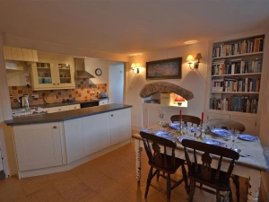 The kitchen diner.