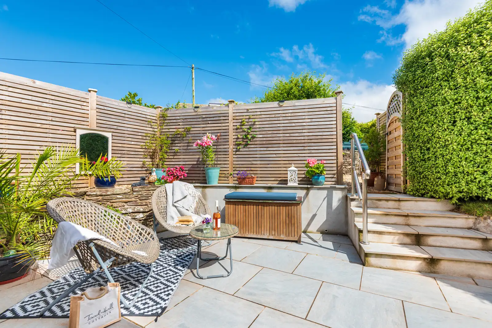 The sunny patio