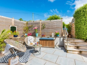 The sunny patio