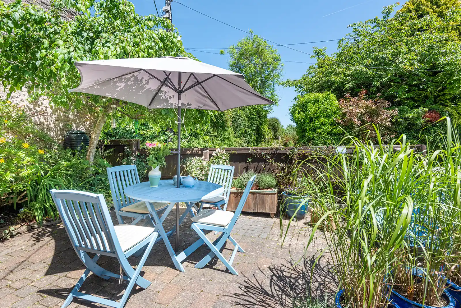 The sunny terrace