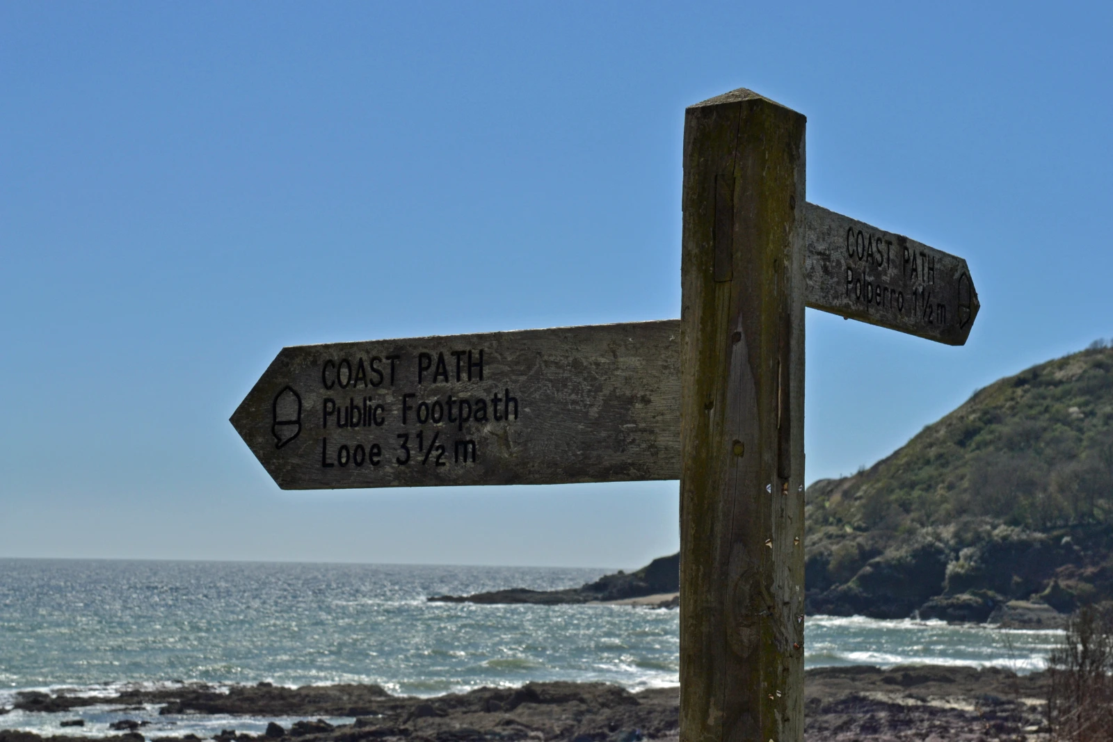 Right on the coast path!