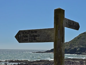 Right on the coast path!