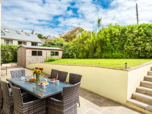 The lovely patio perfect for dining alfresco! 
