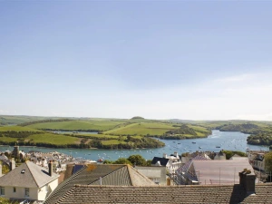 A closer look at the view from the glass Juliet Balcony