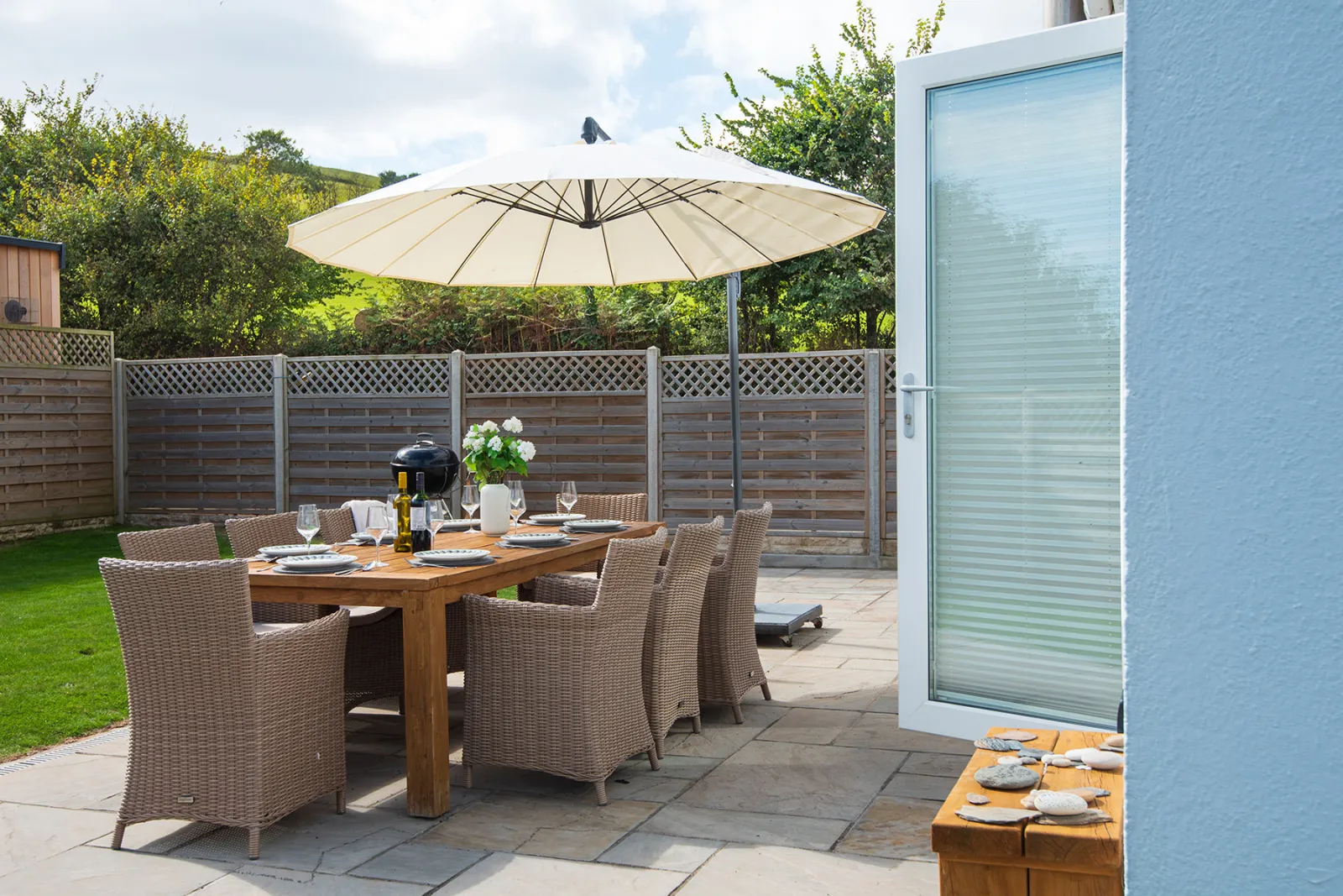 The lovely terrace