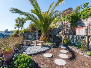 The top garden terrace