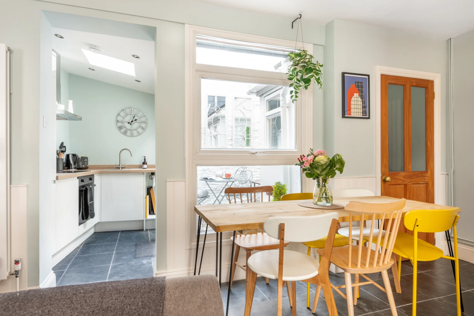 Open plan living space downstairs, tastefully and thoughtfully presented.