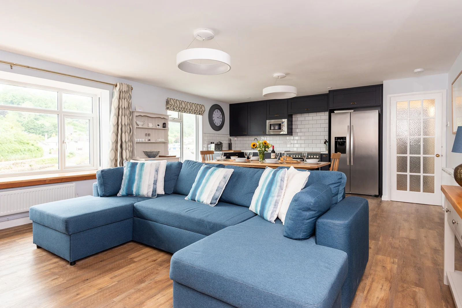 The stunning living room 