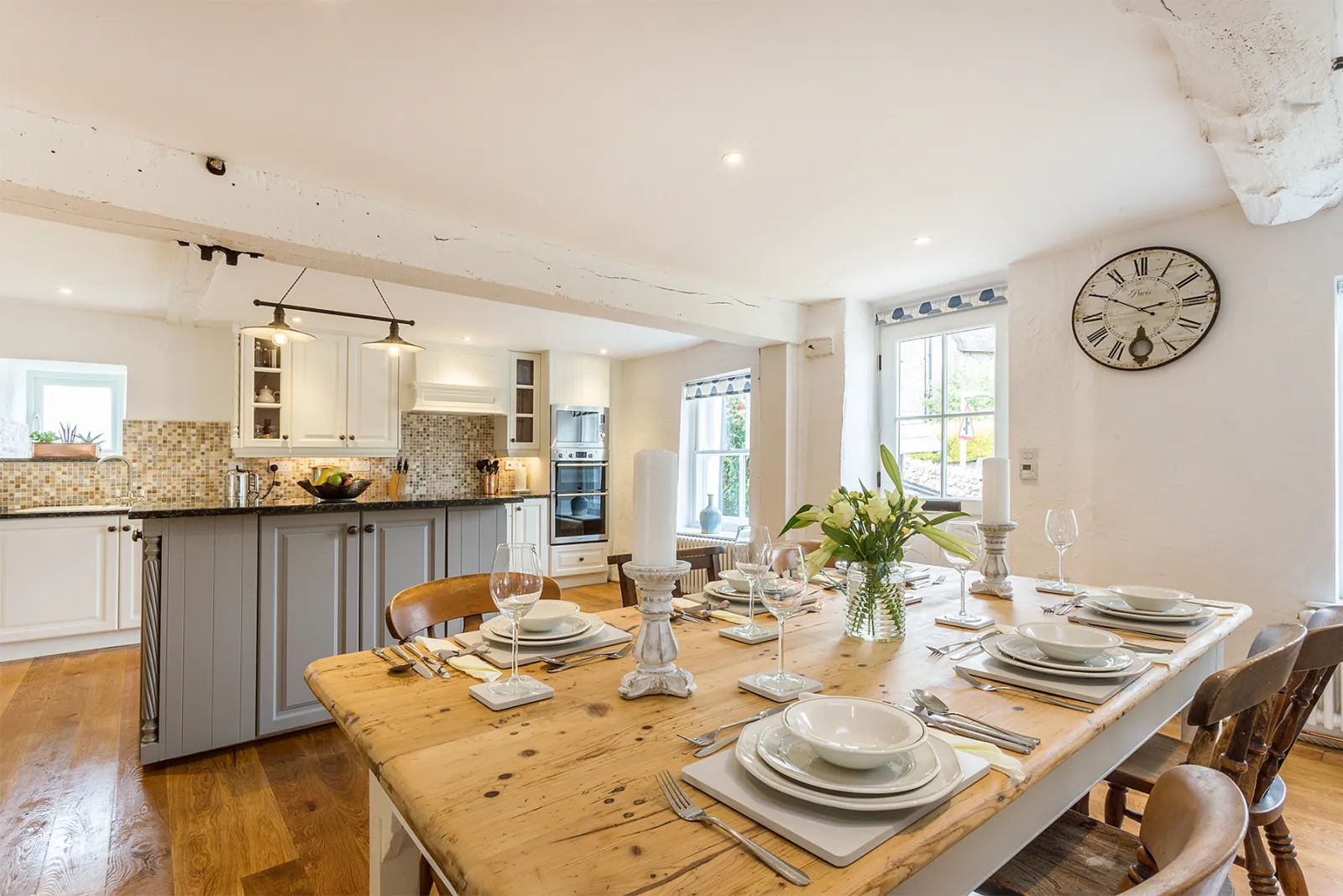 The dining area