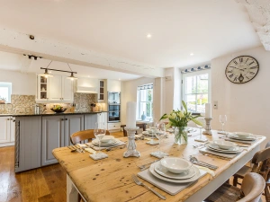 The dining area