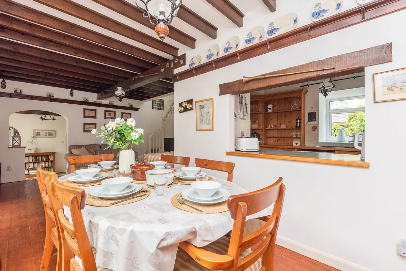 Another view of the dining space