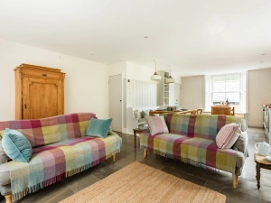 The spacious open plan living area