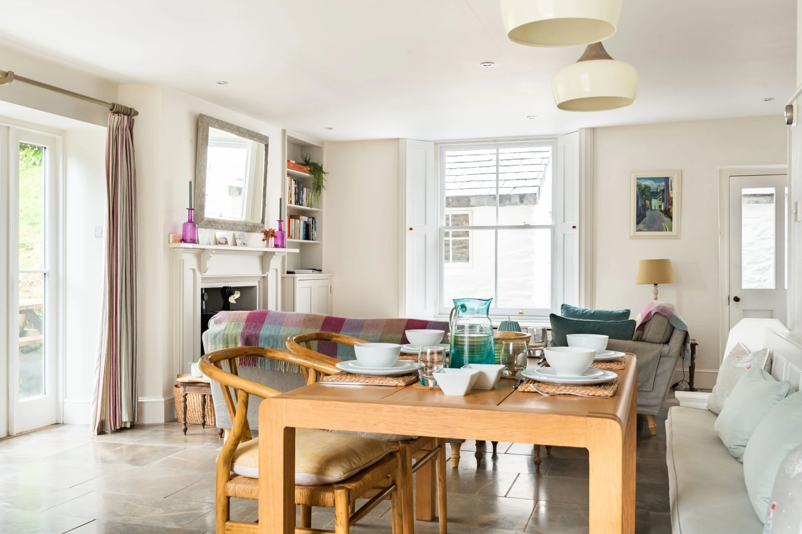 The dining area