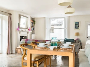 The dining area