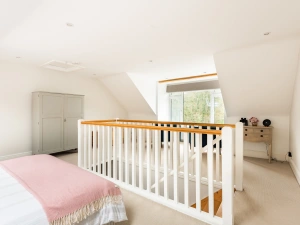 The top floor double bedroom