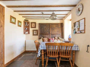 Dining table within kitchen/dining room 