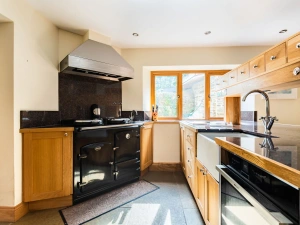Kitchen with oven and Sandyford range cooker