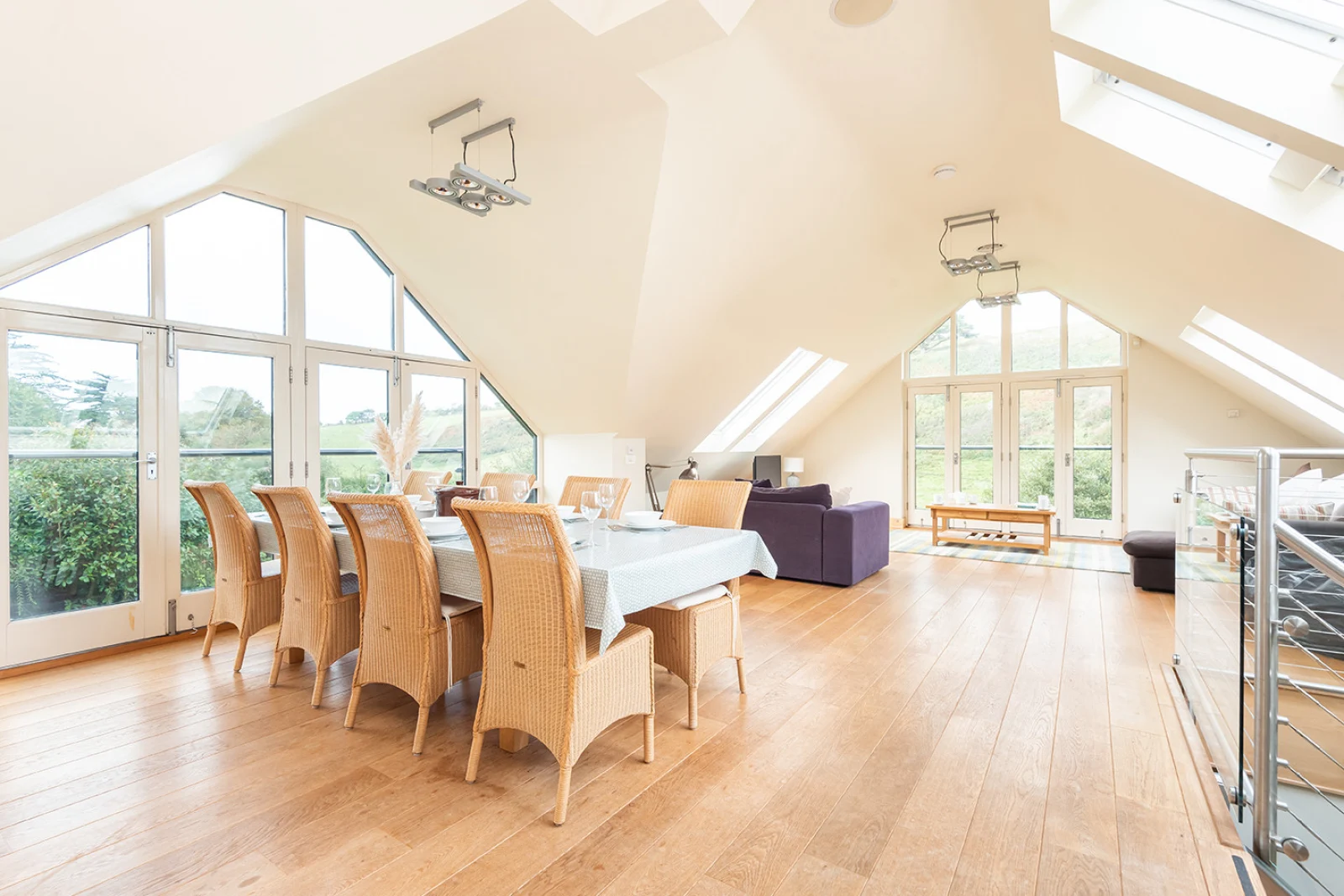 The open plan living 