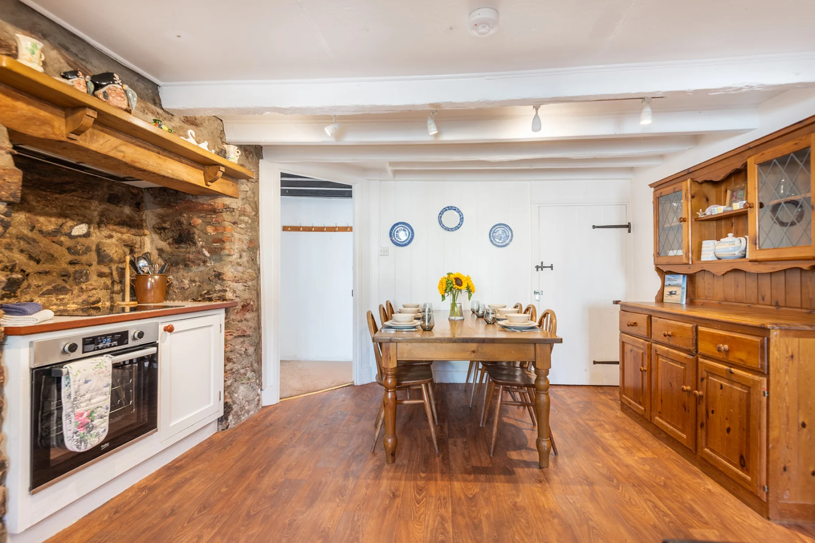 The kitchen diner.
