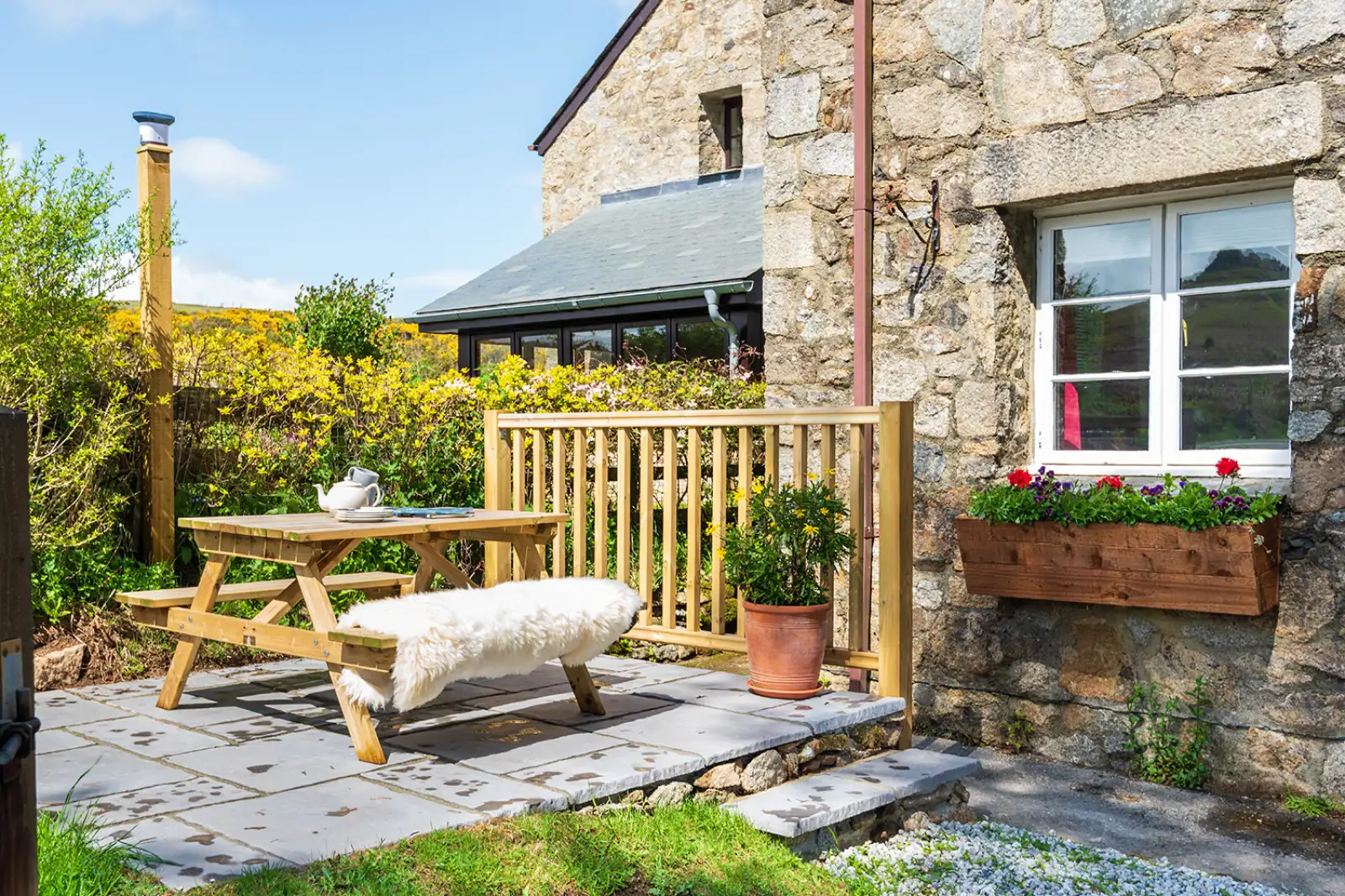 Lovely outside seating 