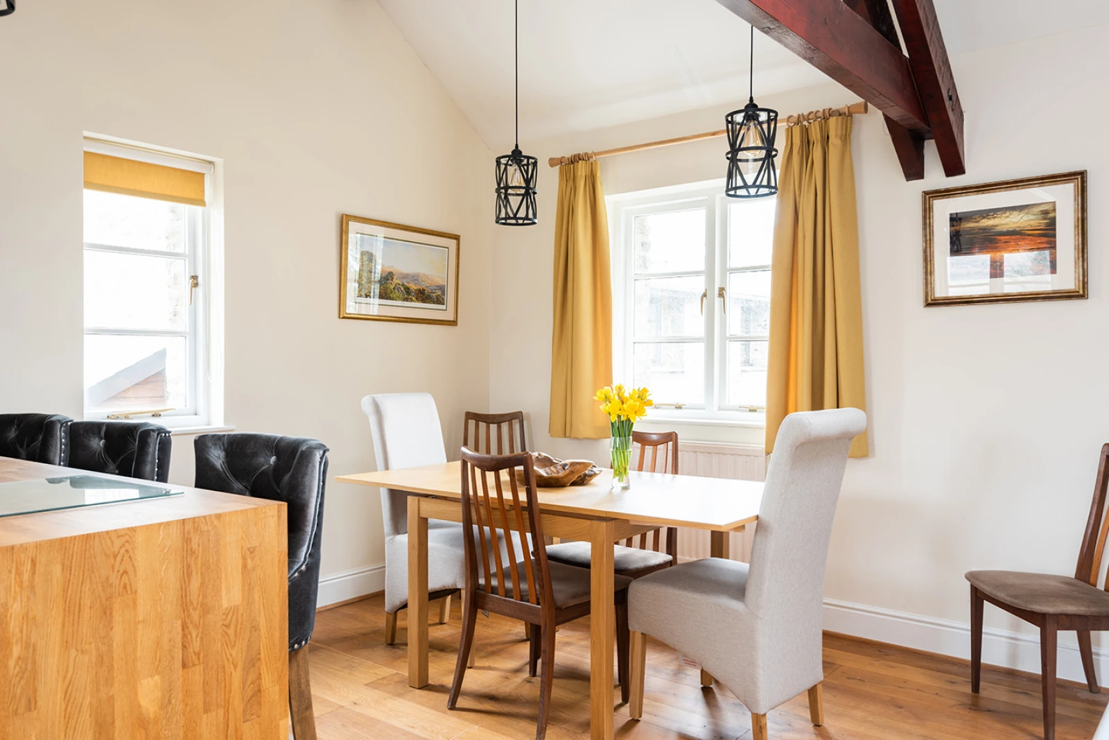 Open plan dining area.