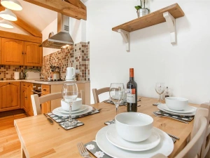 The dining area