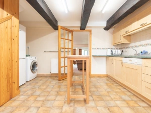 Another view of the kitchen. 