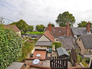 The view from the top terrace in the garden.