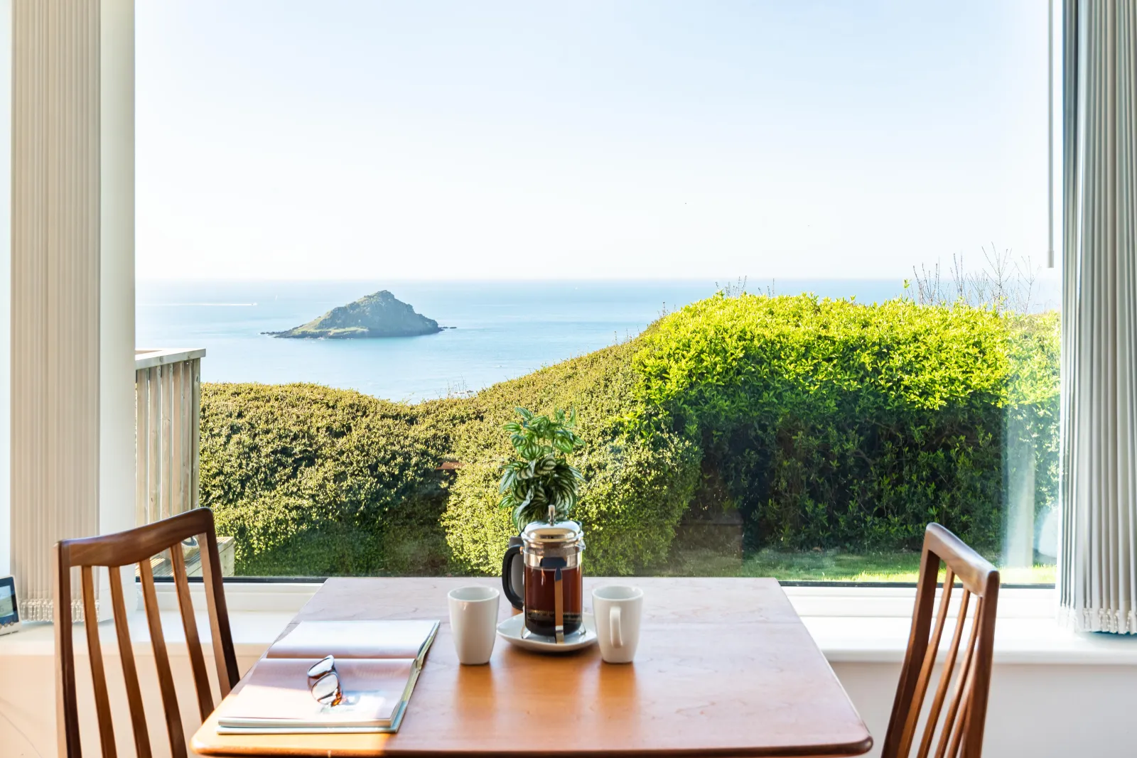 Breakfast table with incredible views 