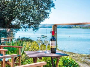 Stunning views of the Kingsbridge estuary from the deck.
