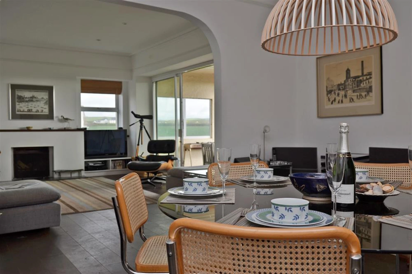 Handsome dining area 
