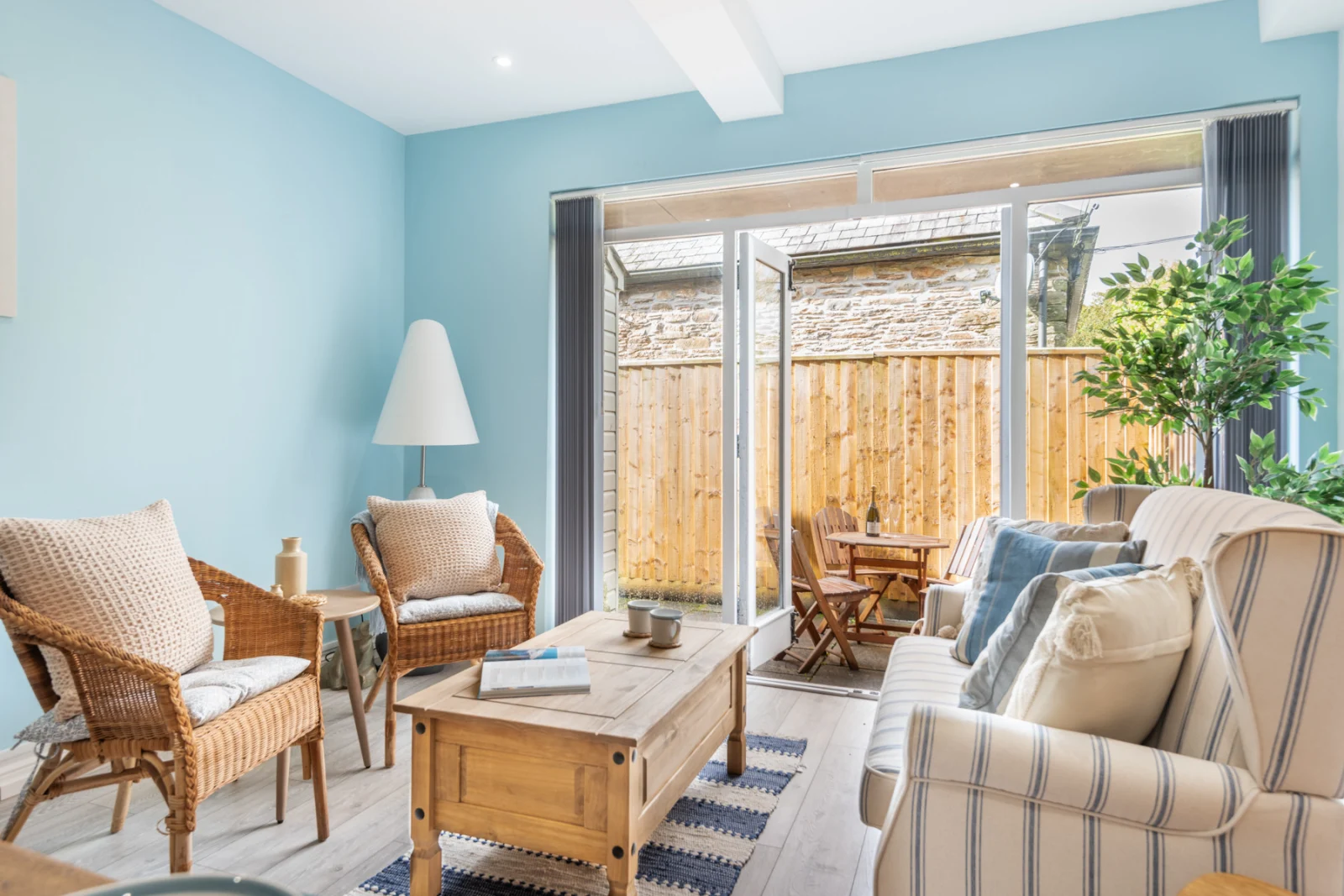 The seating area within the kitchen dining room.