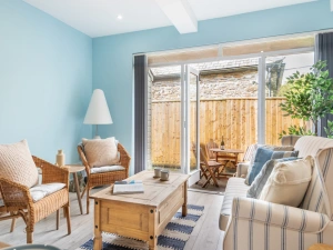 The seating area within the kitchen dining room.