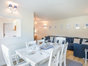 The living and dining area 