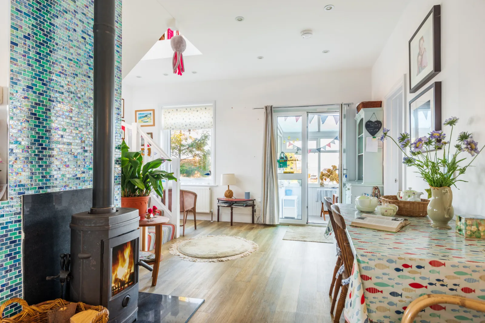 Open plan kitchen diner on the ground floor