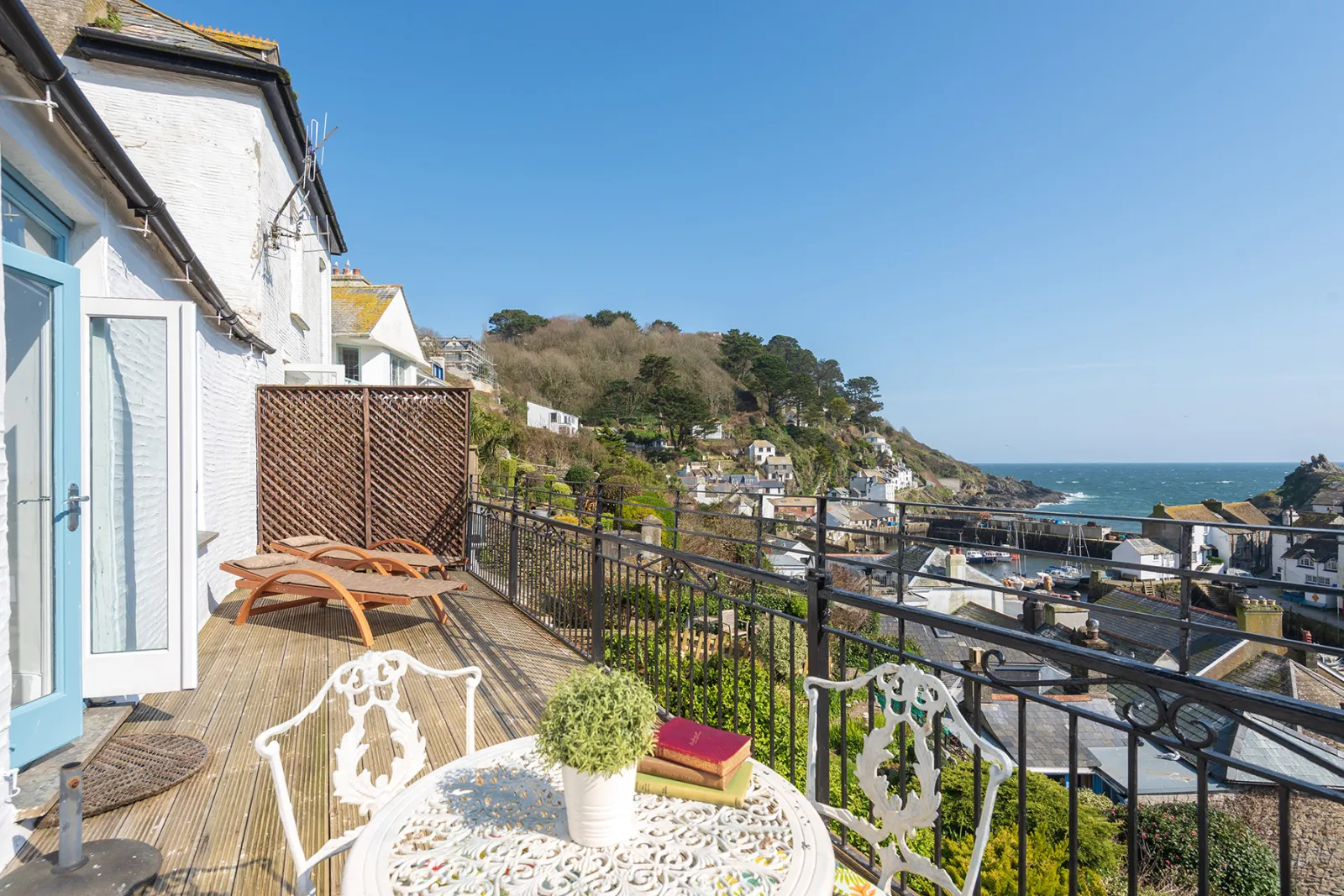 Beautiful views from the top floor balcony