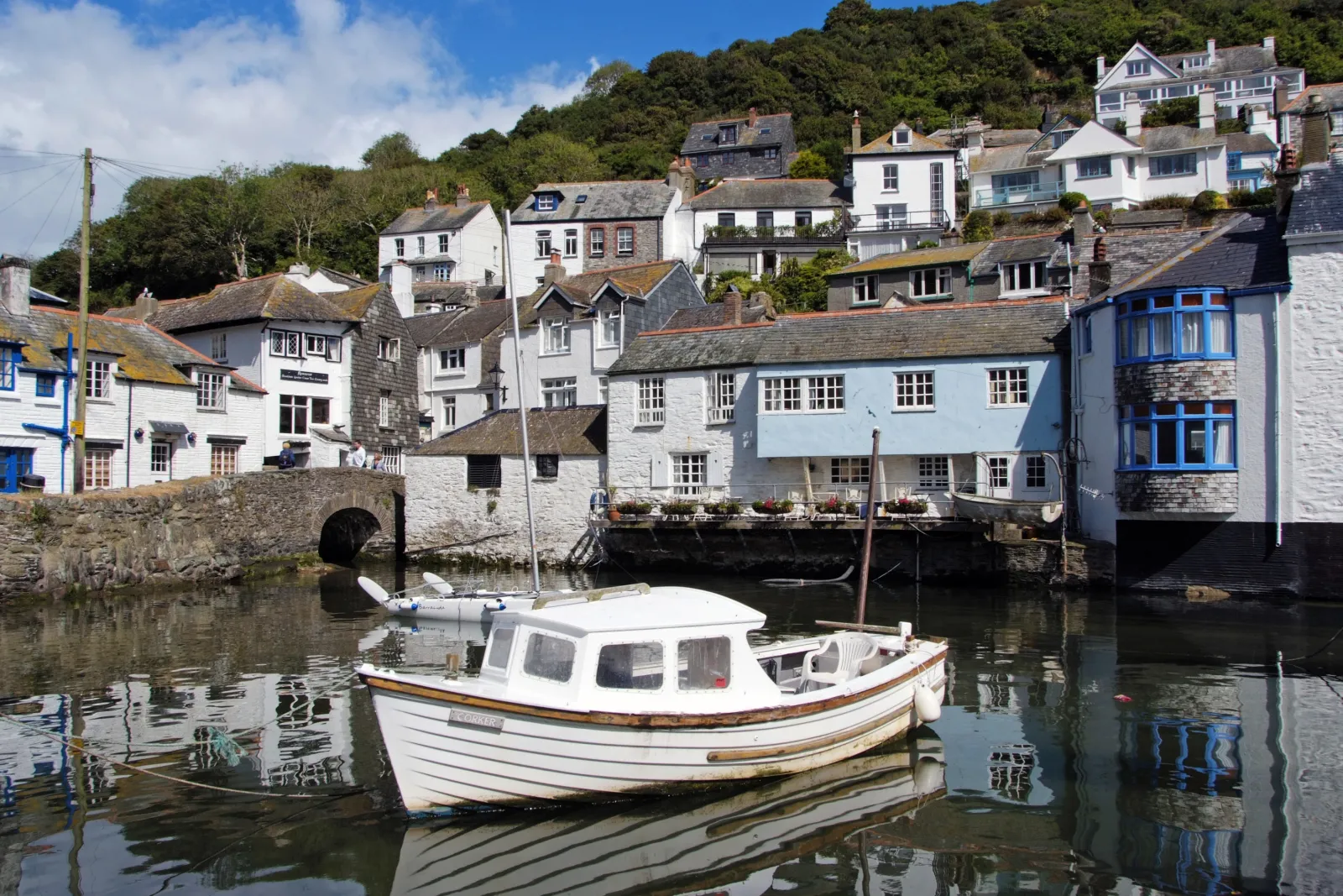 The harbour at Polperro, only a minute away