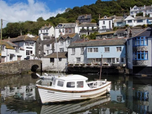 The harbour at Polperro, only a minute away