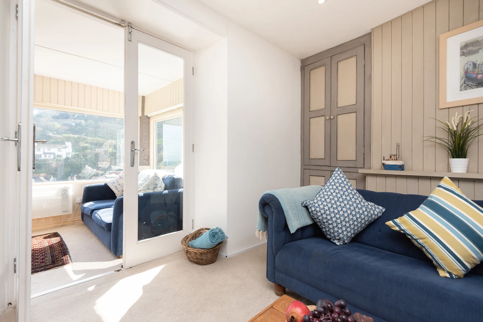 Looking from the lounge to the sun room