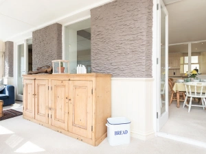 The sun room off the lounge/dining room