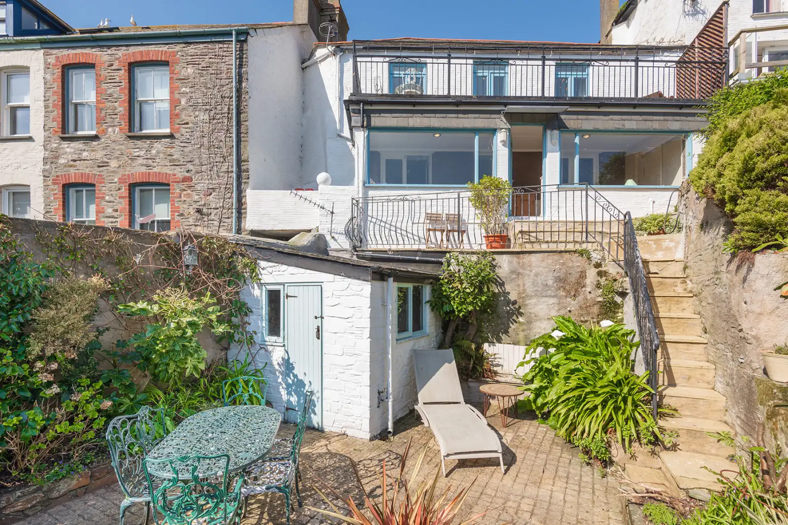 The terraces and balcony 