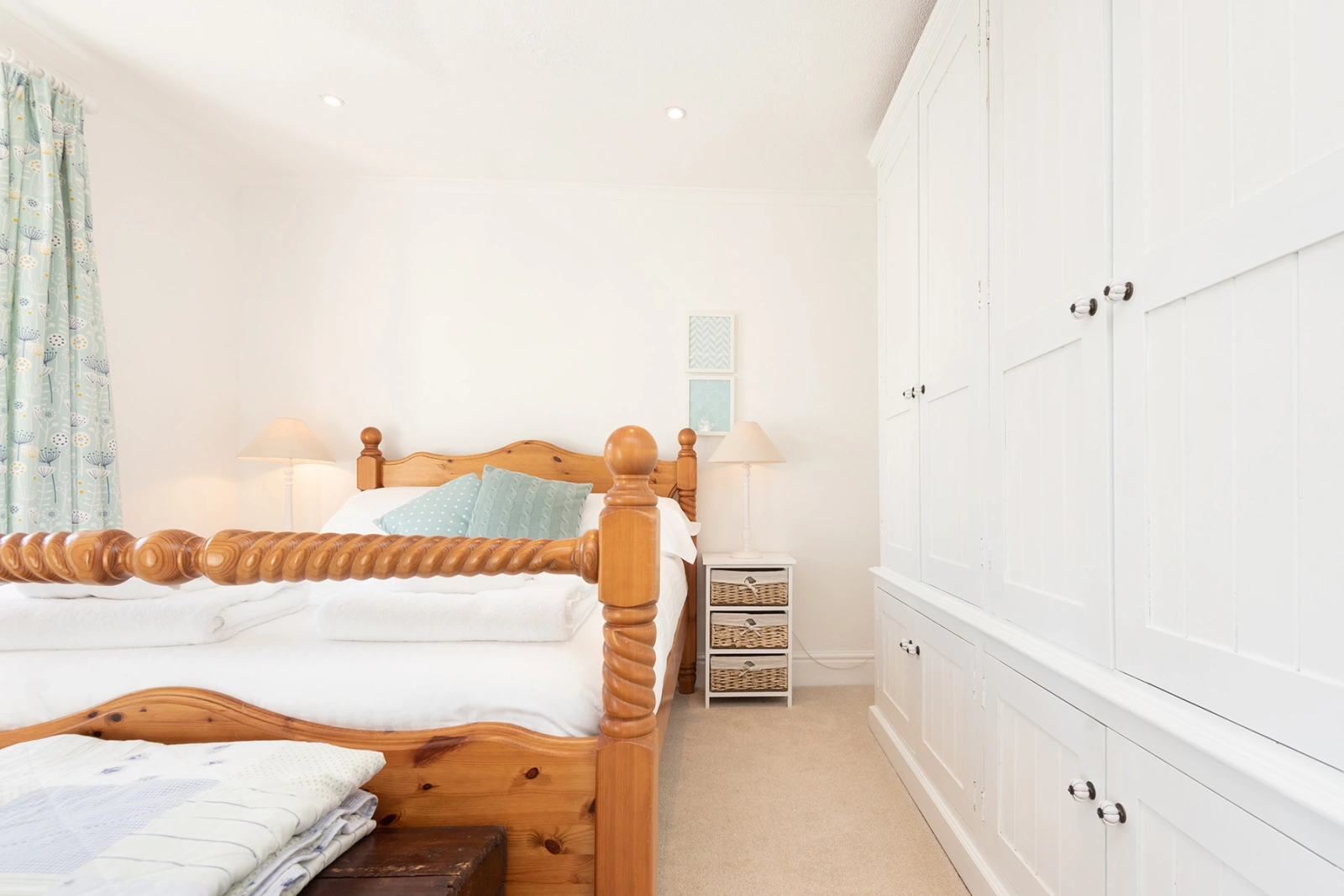 The master bedroom with plenty of clothes storage