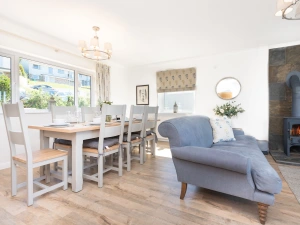 The lounge and dining area