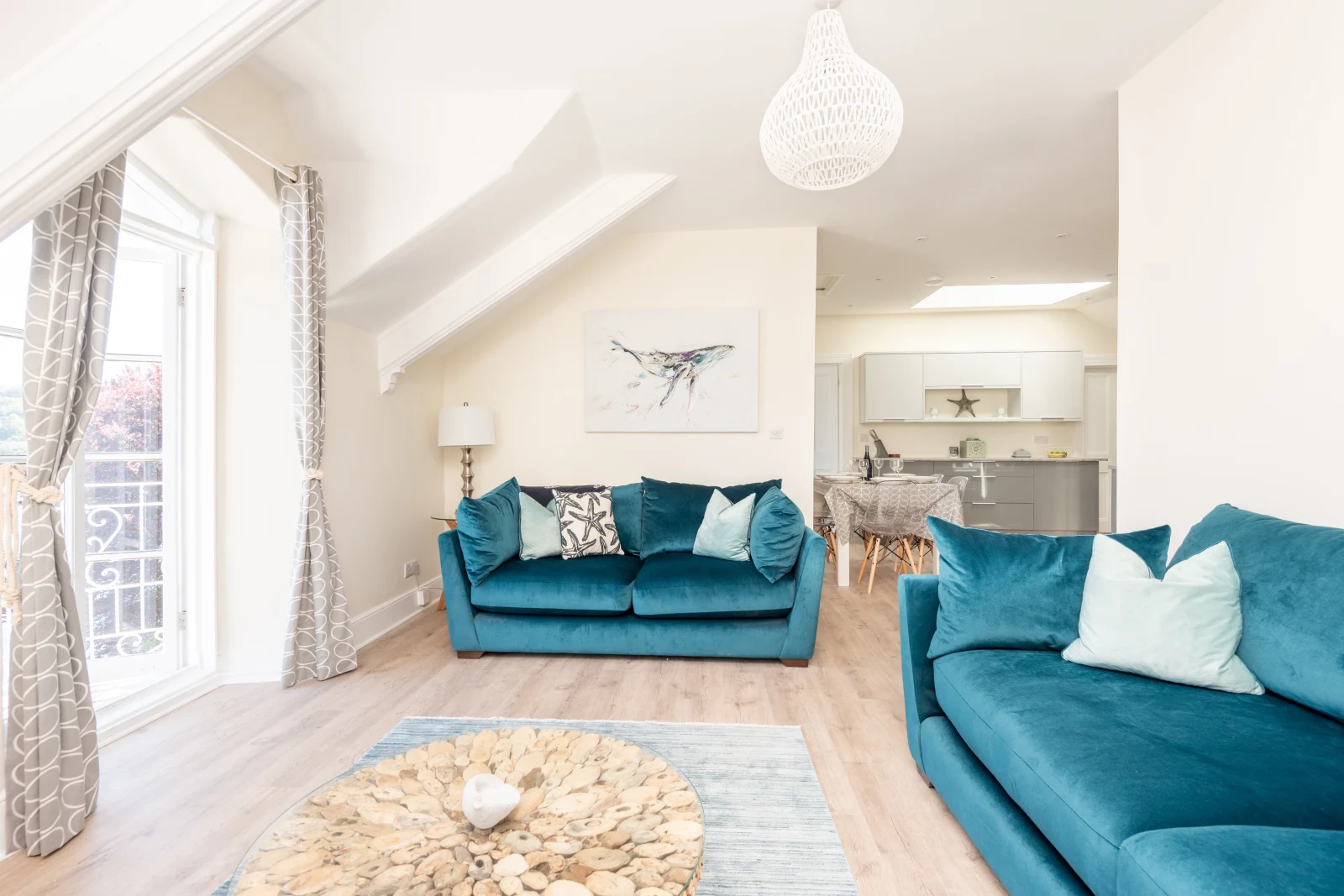 Bright and stylishly finished lounge area.