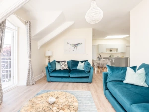 Bright and stylishly finished lounge area.