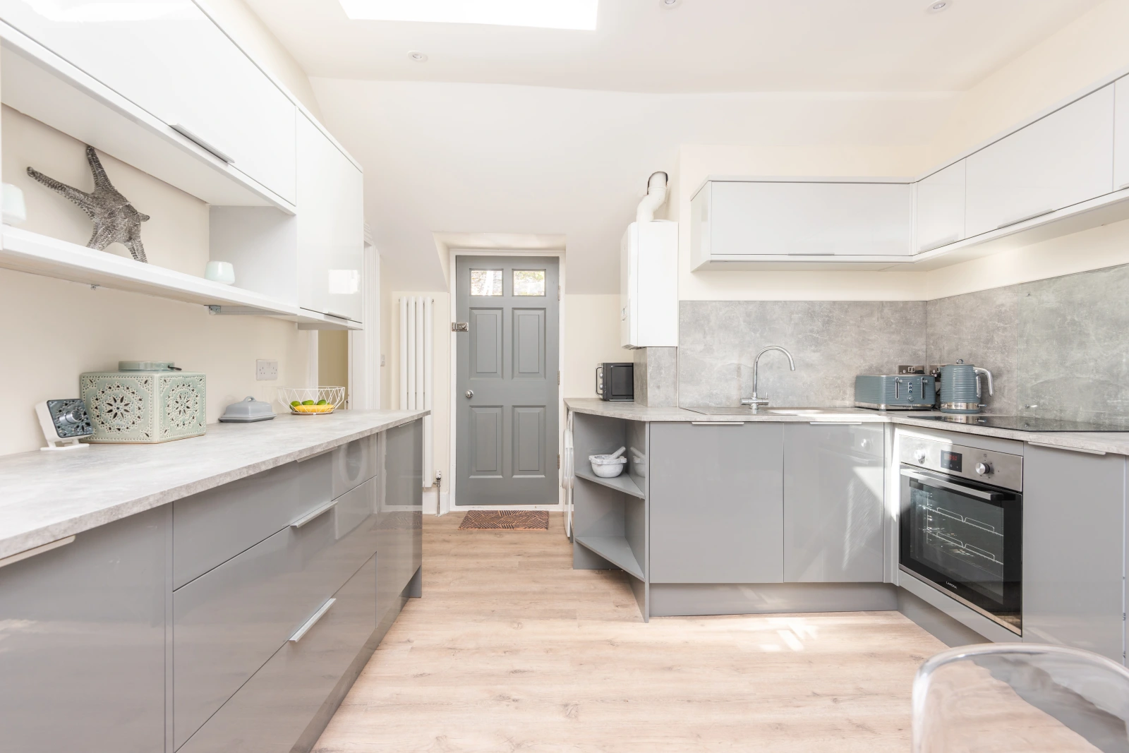 Modern fully-equipped kitchen.
