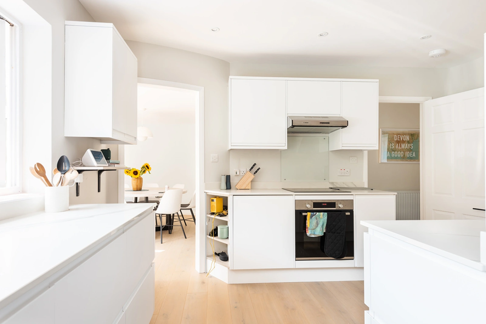 The modern kitchen 