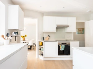 The modern kitchen 