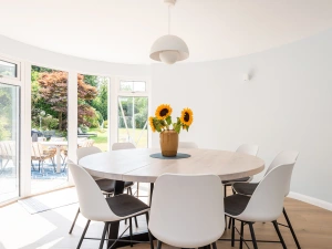 The dining area 