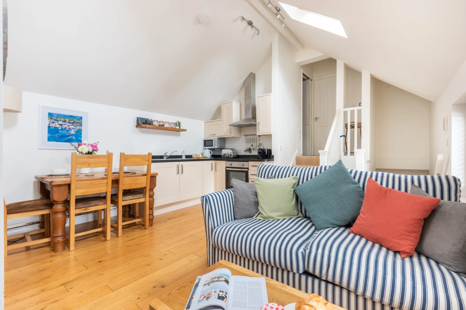The open plan sitting living space